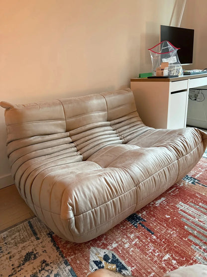 Caterpillar Single Sofa Chair – Cozy Tatami Lounge Chair for Living Room, Bedroom, Balcony, Reading, and Leisure