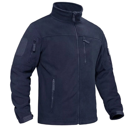 TACVASEN Men's Fleece Jacket - Warm Windproof Full Zip Outdoor Hiking Coat
