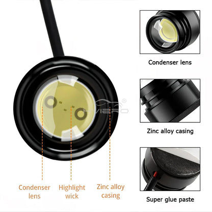 4 in 1 City Light Car LED Kit - Wireless Remote Control DRL, Eagle Eye Flash, 16 Modes for Trucks and Motorcycles