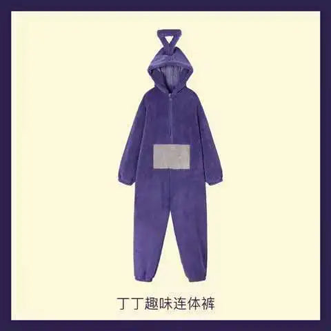 Teletubbies Pajama Costume - Soft Long Sleeve Unisex Cosplay Loungewear for Adults & Kids