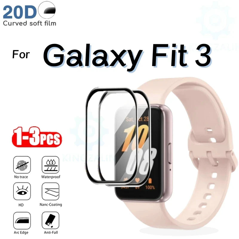 3D Curved Screen Protector for Samsung Galaxy Fit 3 – Full Coverage Anti-Scratch Protective Film