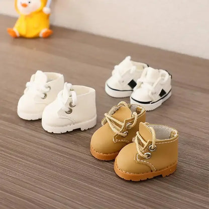 17cm LABUBU Cotton Doll Shoes - Casual Sports Footwear for Dolls, Accessories for Labubu Outfits (Only shoes)