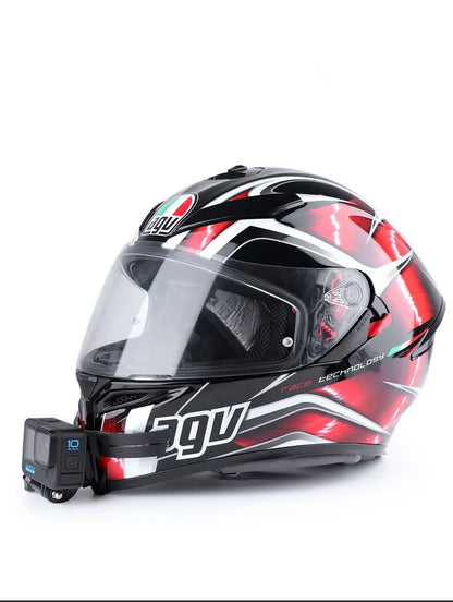 Motorcycle Helmet Chin Mount for Action Cameras – Full Face Holder for GoPro 13–8 & DJI Action 5/4