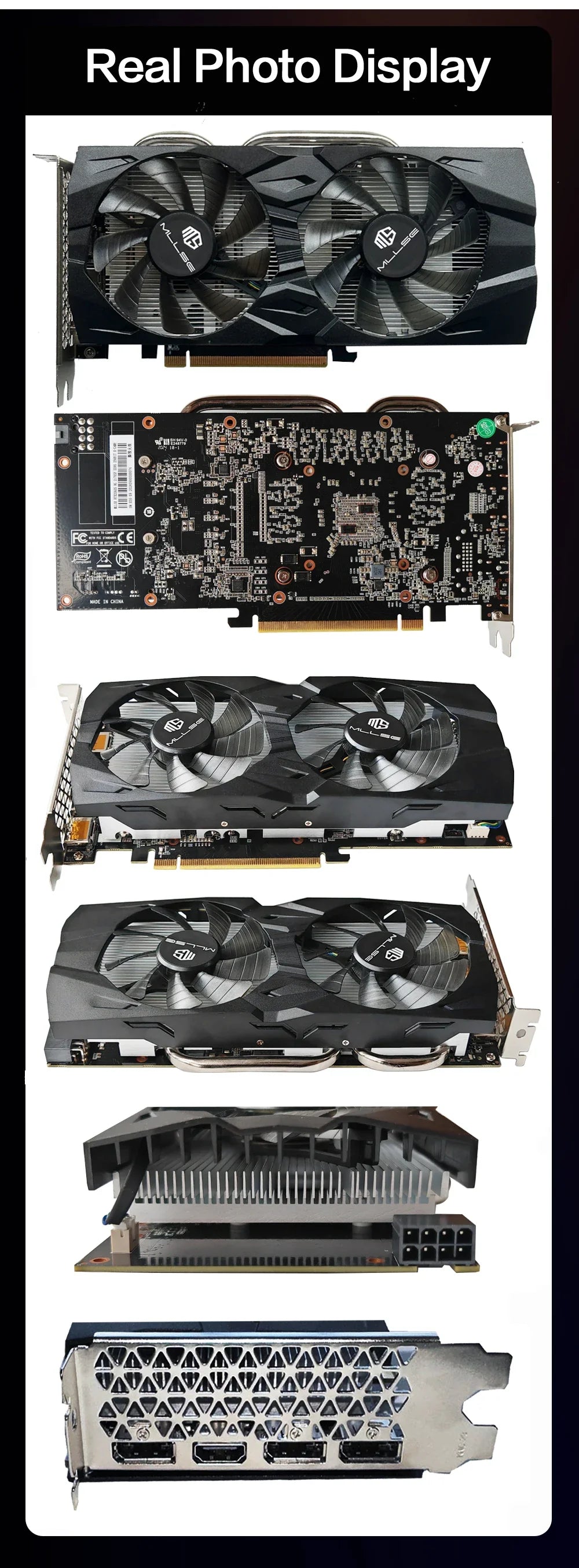 MLLSE RTX 2060 Super 8GB Gaming Graphics Card — GDDR6 256-Bit, 8-Pin PCIe 3.0x16 for High-Performance Gaming