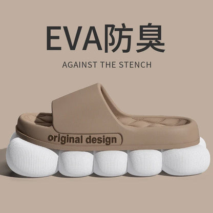 Men’s Summer Cloud Slippers – Soft Non-Slip Sole Sandals for Home, Beach, Indoor & Outdoor Casual Wear