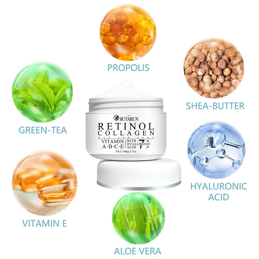 Vitamin E & Shea Butter Anti-Aging Skin Cream – Moisturizing Exfoliating Wrinkle Care for Men & Women Smooth Tender Skin Treatment