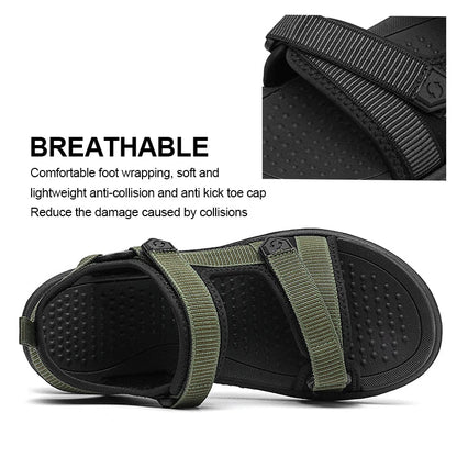 2025 Men’s Summer Fashion Sandals – Lightweight Comfortable Outdoor Beach & Holiday Shoes | Casual Breathable Leisure Walking Sandals