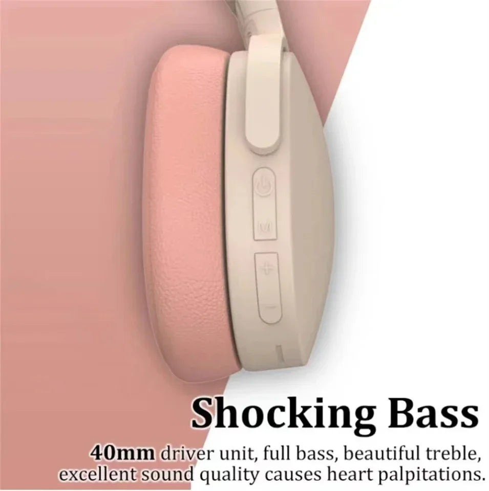 New Wireless Bluetooth Over-Ear Headphones – HiFi Stereo Headset with Mic, TF/AUX Music Player & Sports Earphones