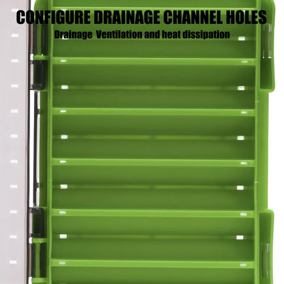 Fishing Tackle Box – 14 Compartment Double-Sided Storage Case for Lures, Hooks & Accessories, Fishing Tool Organizer