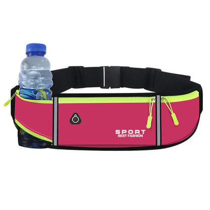 Unisex Waterproof Sports Waist Pack – Hip Bag for Running, Climbing, Motorcycle with Water Bottle & Phone Holder