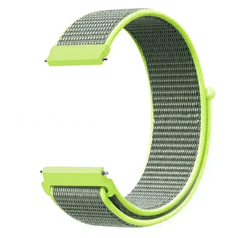 22mm Sport Nylon Loop Watch Band – Breathable Replacement Wristband for NORTH EDGE APACHE-46 Smartwatch, Durable Adjustable Strap