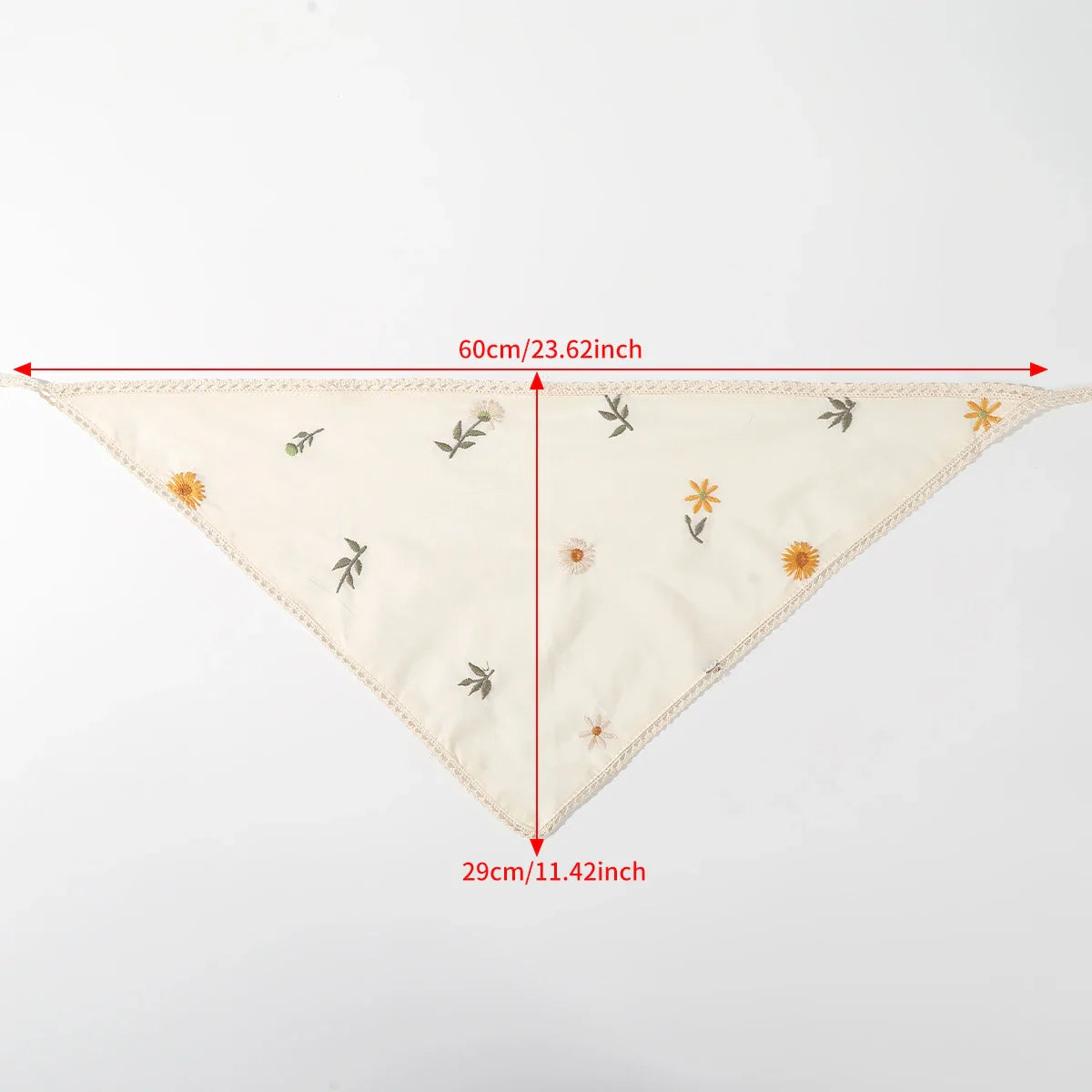 Fabric Printing Triangle Scarf — Flower Turban Bandana Headband for Women Retro Hair Accessories