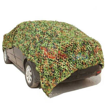Camouflage Hunting Net - Outdoor Shade Mesh for Car Tent Awning, Sun Protection & Forest Concealment