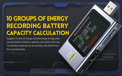 FNB58 USB Tester Voltmeter – TYPE-C Fast Charge Detection, Ammeter, Capacity & Ripple Measurement Tool