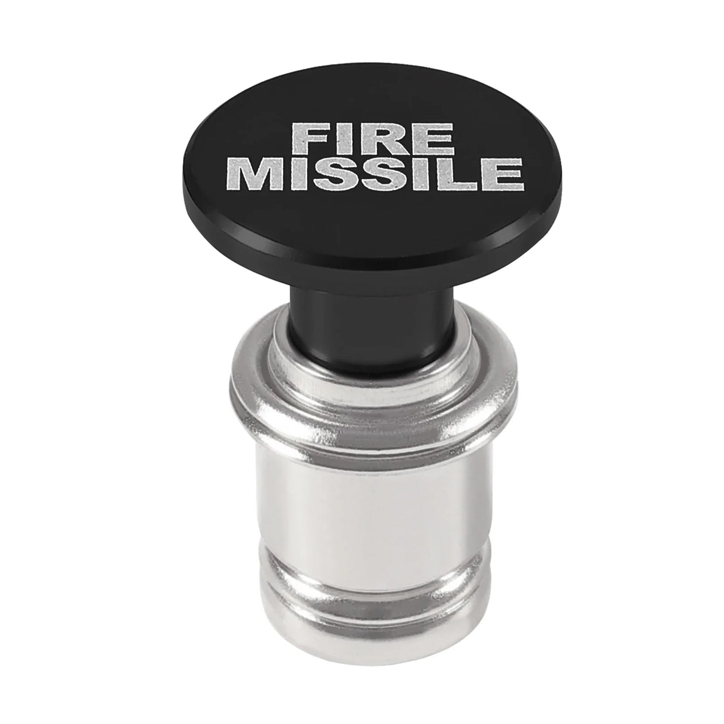 Fire Missiles Button Car Cigarette Lighter – Anodized Aluminum 12V Replacement for Most Vehicles