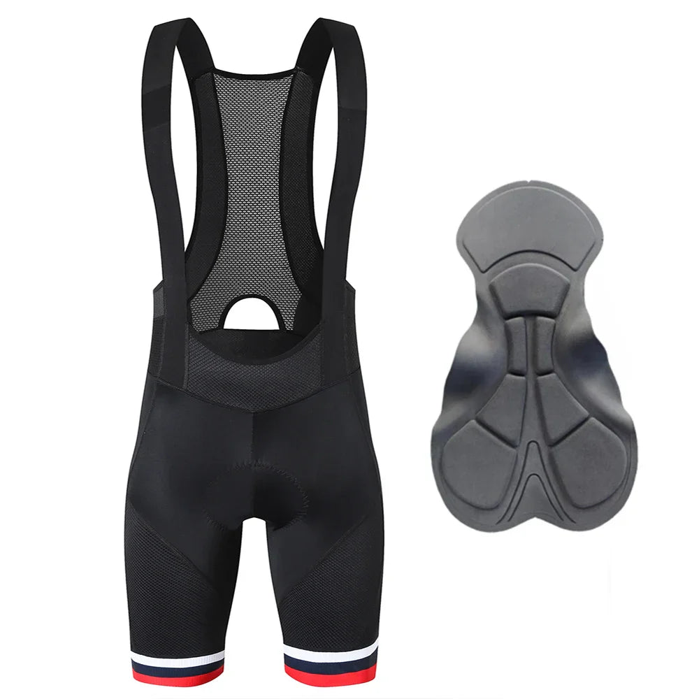 Ykywbike Men's Cycling Bib Shorts – Padded Quick-Dry Bike Tights for 6-Hour Rides, Outdoor Cycling Clothing