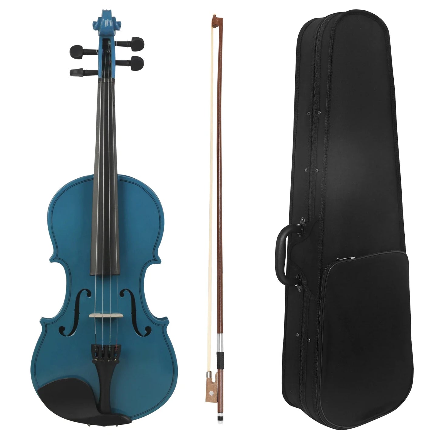 IRIN Acoustic Violin V-10 - Solid Wood Fiddle String Instrument Set with Case, Bow & Accessories for Beginners and Students