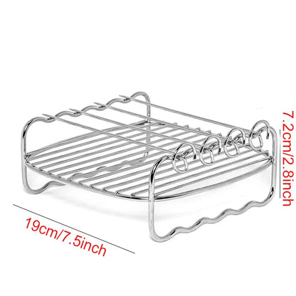 Air Fryer Baking Accessories Set – Wire Oven Grill Rack for 3-5.8QT COSORI, Gowise, Phillips, Ninja, Cozyna