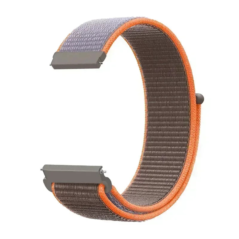 22mm Sport Nylon Loop Watch Band – Breathable Replacement Wristband for NORTH EDGE APACHE-46 Smartwatch, Durable Adjustable Strap