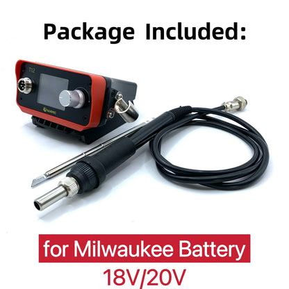 70W T12 Cordless Soldering Station – Soldering Iron for Dewalt, Makita, Milwaukee, Bosch 20V Max Li-ion Battery for DIY Repair