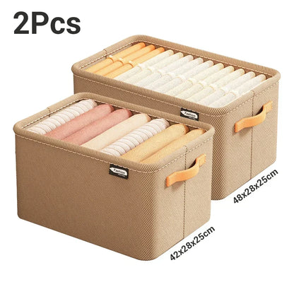 Thick Clothes Organizer Storage Box — Drawer Cabinet for Pants, Sweaters, Jeans, and Wardrobe Clothes