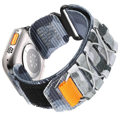 Tactical Nylon Strap for Apple Watch – Alpine Trail Loop Band for 40-49mm Series Ultra2, 11, 7-9, SE
