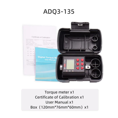 Digital Torque Wrench Meter 0.1-340 N·m Adjustable Electronic Torque Meter Adapter for Professional Repairs