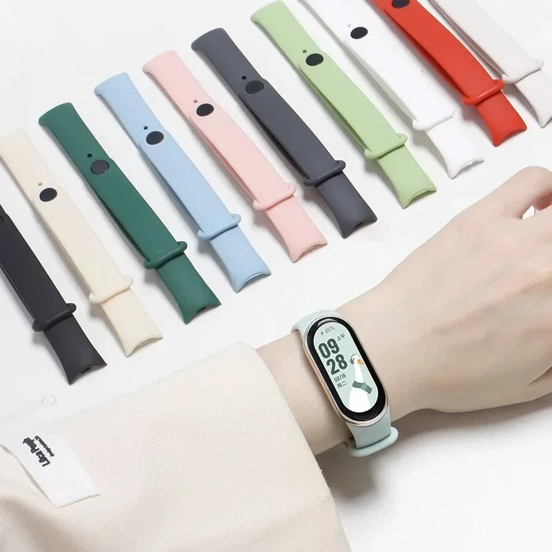 Sport Silicone Strap for Xiaomi Mi Band 9/8 NFC – Replacement Smartwatch Wristband Bracelet