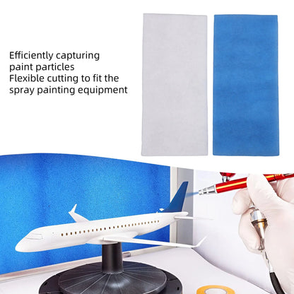Double Layer Airbrush Spray Booth Replacement Filter System for Painting Craft Tent Dust Filtration Replaceable Spray Booth Accessory