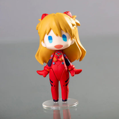 Evangelion Anime Figure Set – Ayanami Rei, Asuka & Shinji Collectible Figurines for Car Decoration & Kids Gift