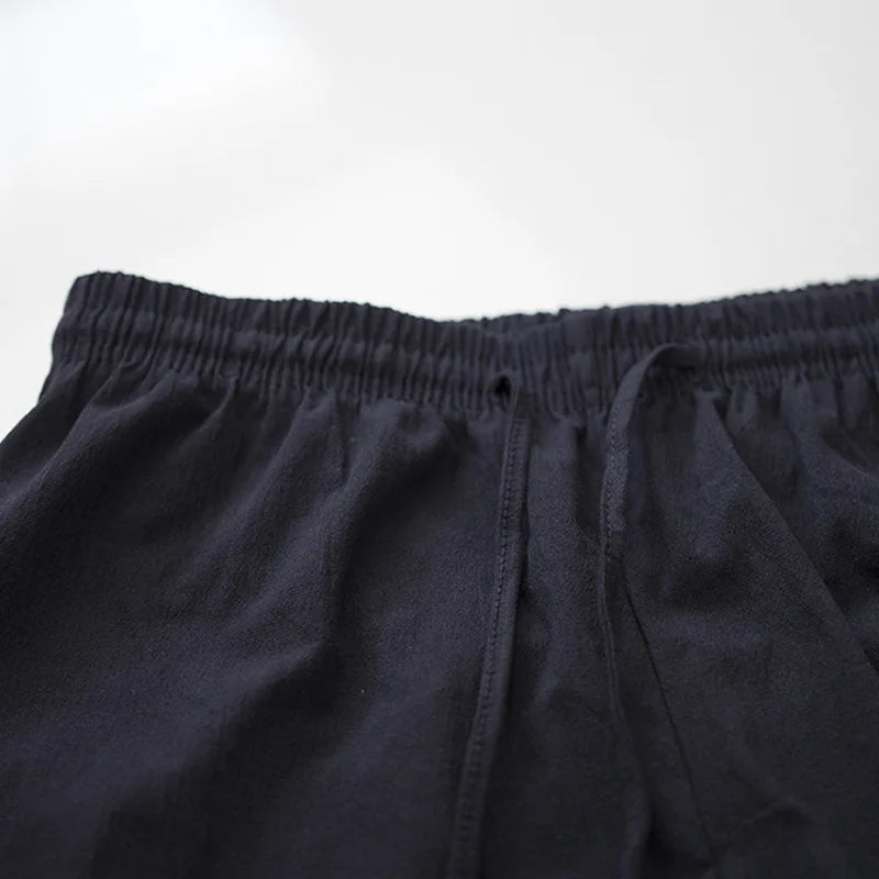 Men’s Pirate & Viking Costume Pants – Renaissance Medieval Drawstring Shorts for Halloween Cosplay