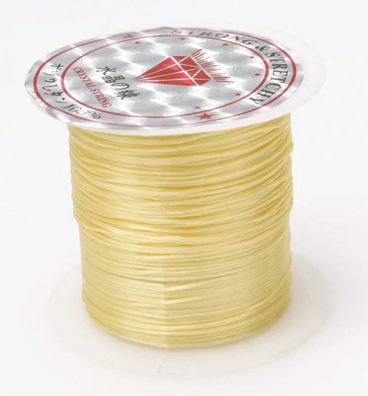 10M Strong Elastic Crystal Beading Cord – 1mm Stretch Thread for DIY Bracelets, Necklaces & Jewelry Making