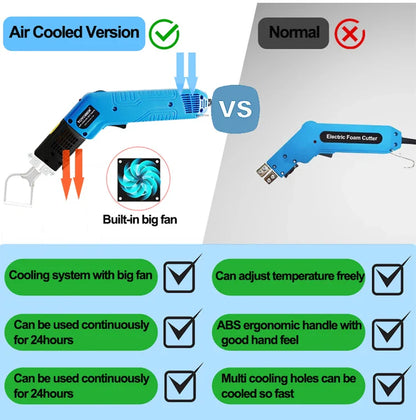 Air-Cooled Electric Heating Knife – Fabric, Webbing, Ribbon, and Nylon Rope Cutter Hot Knife Tool