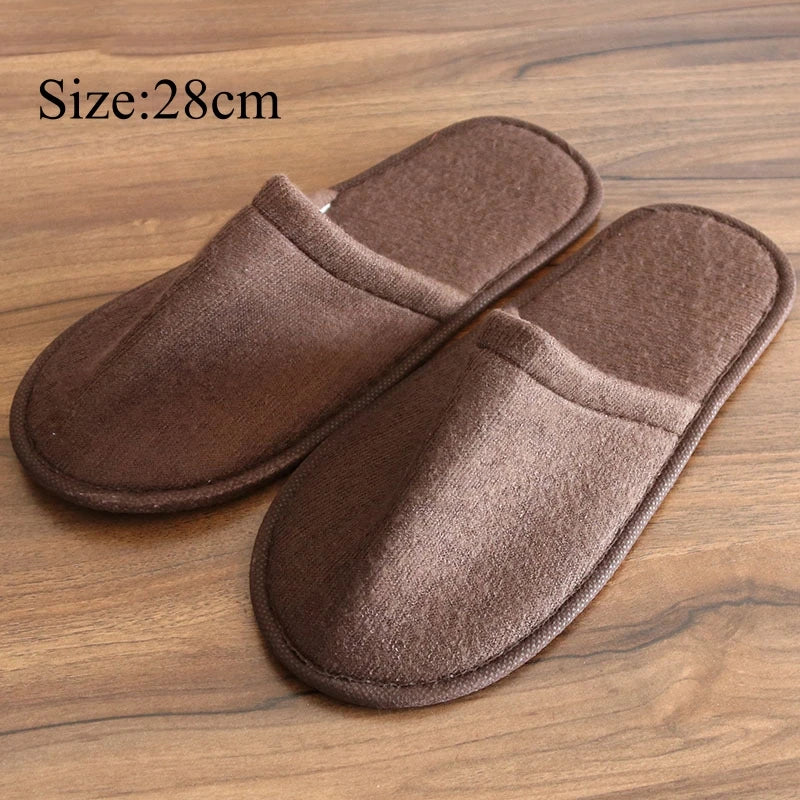 Winter Warm Plush Slippers for Women & Men – Non-Slip Fluffy Indoor House Slides for Bedroom Comfort Couple Home Shoes