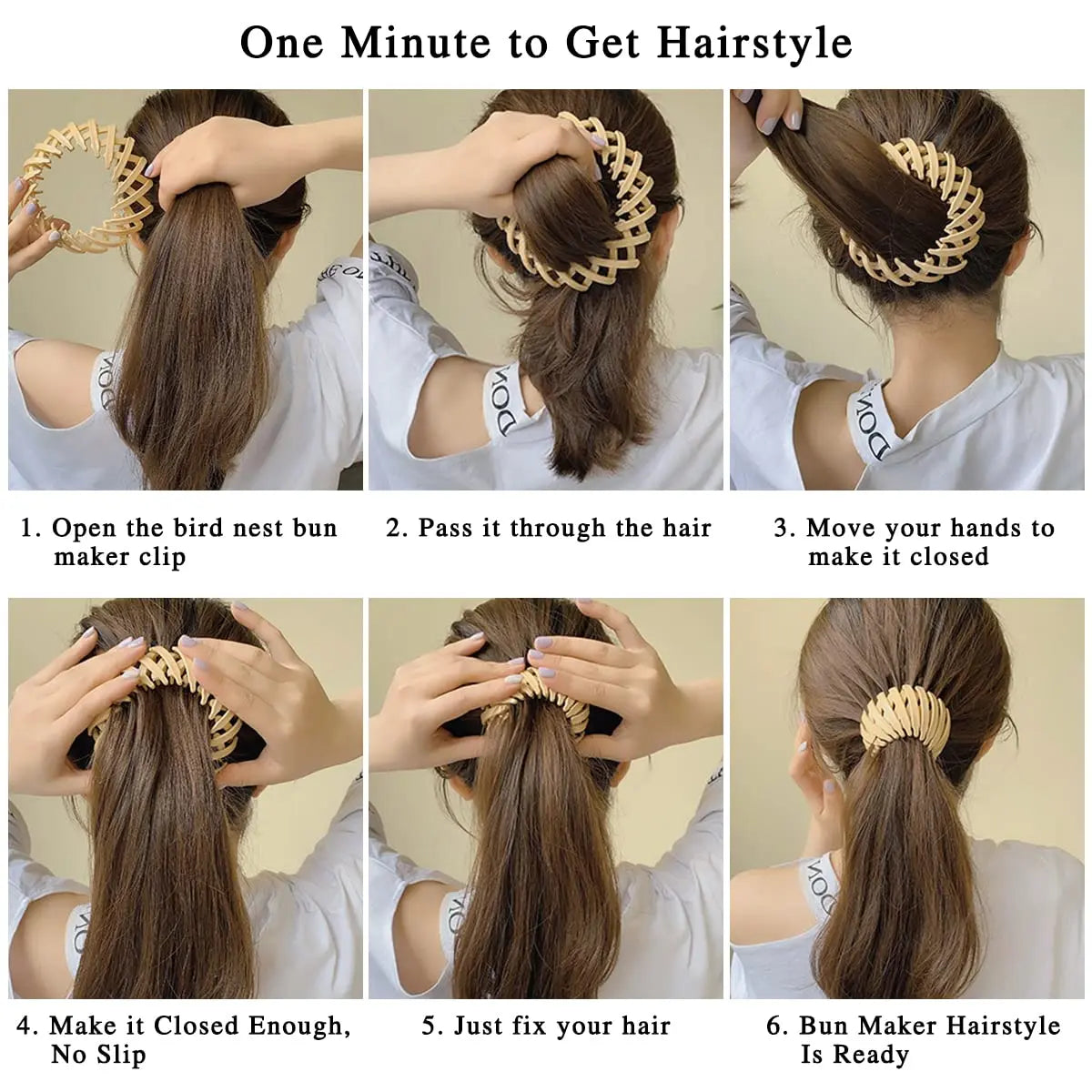 Bird Nest Hair Claw Clips – 1/4/7pcs Matte Hair Clips for Women & Girls, Ponytail Hair Styling Accessories