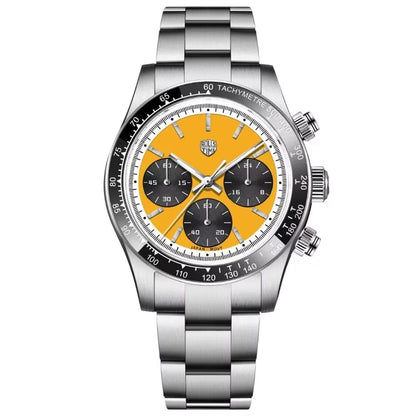 RollsTimi Men's Watch 2024 – Luxury Japan VK63 Quartz Chronograph, Sapphire Glass, Stainless Steel Wristwatch