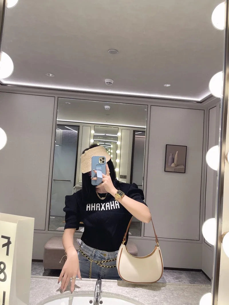 Small Armpit Bag for Women – 2024 New Fashion, French Niche High-End Shoulder Bag, Trendy & All-Match Style