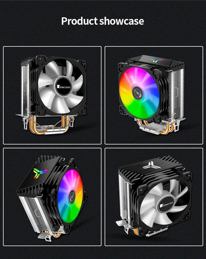 Jonsbo CR1200 CPU Cooler – 2 Heat Pipe Tower with RGB Light & 9cm Fan for Intel & AMD