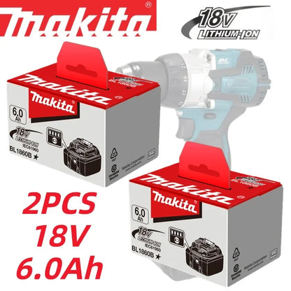 Genuine Makita 6AH BL1860 18V Li-Ion Battery — Replacement for BL1850 & BL1840, Compatible with 18V Screwdrivers, BMS TPCELL