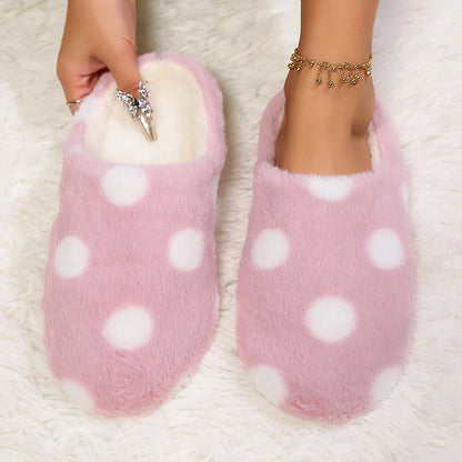 Women’s Winter Heart-Shaped Slippers – Soft Sole Indoor Shoes, Comfortable Quiet Cute Home Slippers
