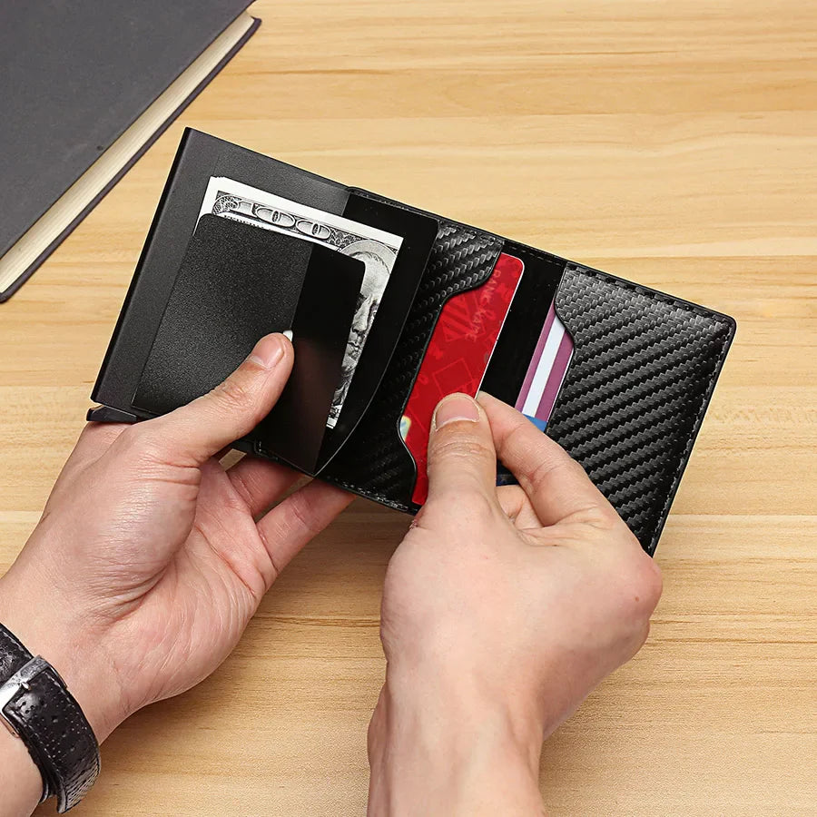 Anti-Theft RFID Credit Card Holder, Smart Minimalist Wallet for Men & Women, Slim Cardholder, Bank Cash & Credit Card Case Purse