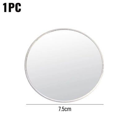 Mini Round Selfie Mirror - 7.5cm/9.5cm Portable Convex Wide-Angle Mirror for iPhone, Samsung & Vlogging
