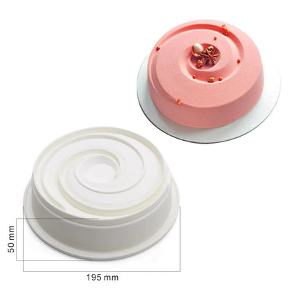 Round Corrugated Big Flower Silicone Mousse Cake Mold – Taiji French Dessert Baking & Chocolate Pudding Tool