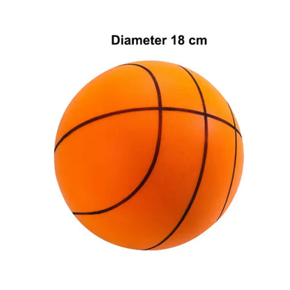 Silent Basketball — Quiet, High-Density Soft PU Foam Squeezable Ball — Indoor Mute Bouncing Sports Toy for Kids