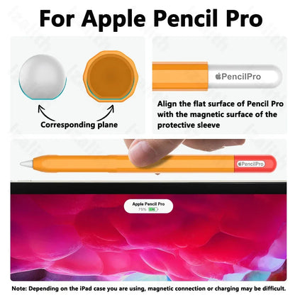 Pencil Case for Apple Pencil Pro | Soft Silicone Ultra-Thin Protective Cover for iPad Pencil