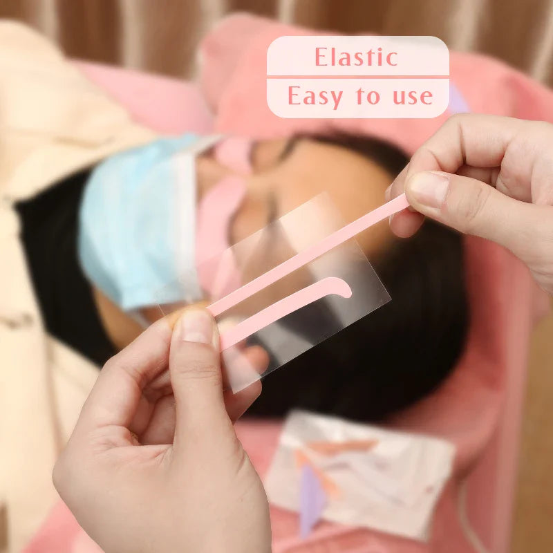 2 Pairs Reusable Silicon Eye Pads for Lash Lifting – Eyelash Perming Silicone Pads & Lash Lift Ribbons Makeup Tools