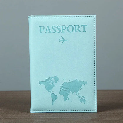 World Map Lover Passport Cover – Hot Stamping Travel Passport Holder Case for Men & Women, Fashion Wedding Gift Organizer