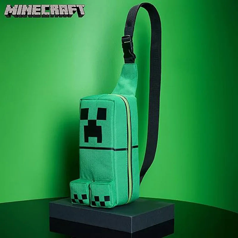 Minecraft Creeper Backpack – Cartoon Shoulder Bag, JJ Monster Doll Game Peripheral Gift