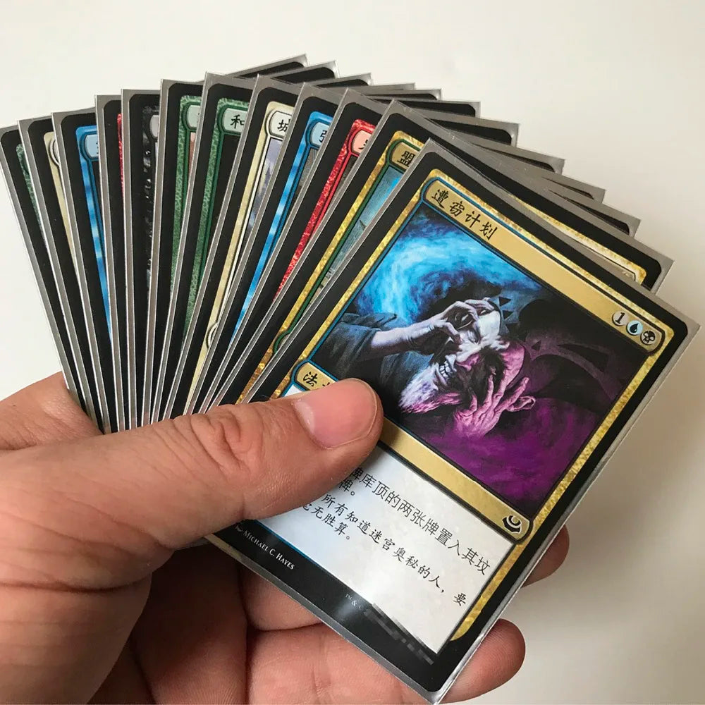 120PCS Black Lotus Card Sleeves – 66x91mm Double Sleeved for Anime, TCG, Magic, MTG, YGO & CFV Trading Cards