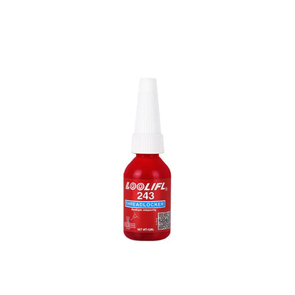LOOLIFL Blue Thread Locker 243 – High Strength Screw & Bolt Adhesive, Anaerobic Metal Fastener Glue, Rustproof Nut Lock Sealant